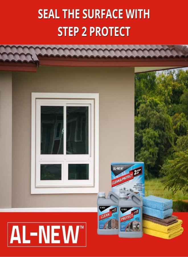 AL-NEW 2 Step Clean & Protect Kit | Clean, Restore, & Protect Your Outdoor Patio Furniture, Garage Doors, Exterior Lights, Window Frames, and More (32 Ounce Kit) - Image 5